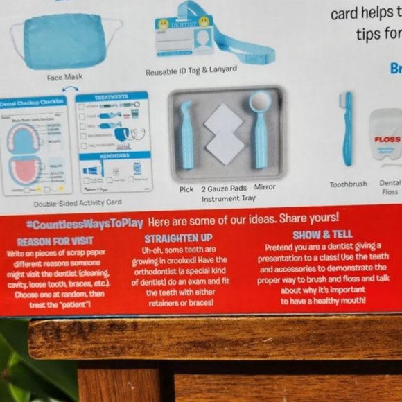 NEW Melissa & Doug Dentist Dental Pretend Play Teeth Set 25-piece Dentures - Picture 9 of 16